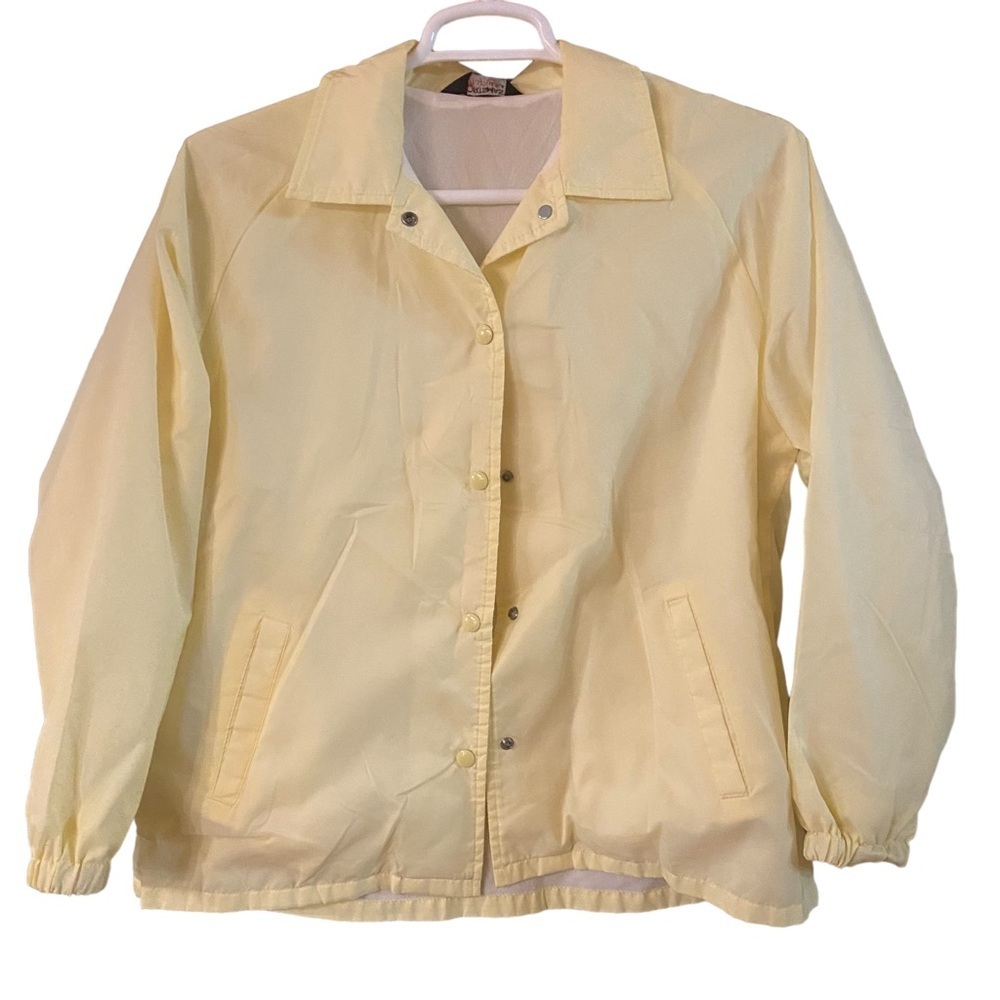 Sportsmaster Vintage Lined Yellow Windbreaker Size L